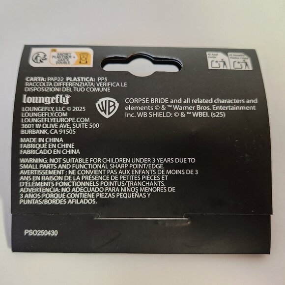 Loungefly Corpse Bride Pin Set Victor Emily 2 Enamel Pins 2025 Authentic New - Picture 3 of 4